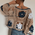 Almara Bloom Pullover crochet pattern