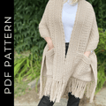 Poky style scarf crochet pattern
