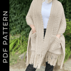 Poky style scarf crochet pattern