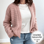 Hachy Cardigan Crochet Pattern - video tutorial