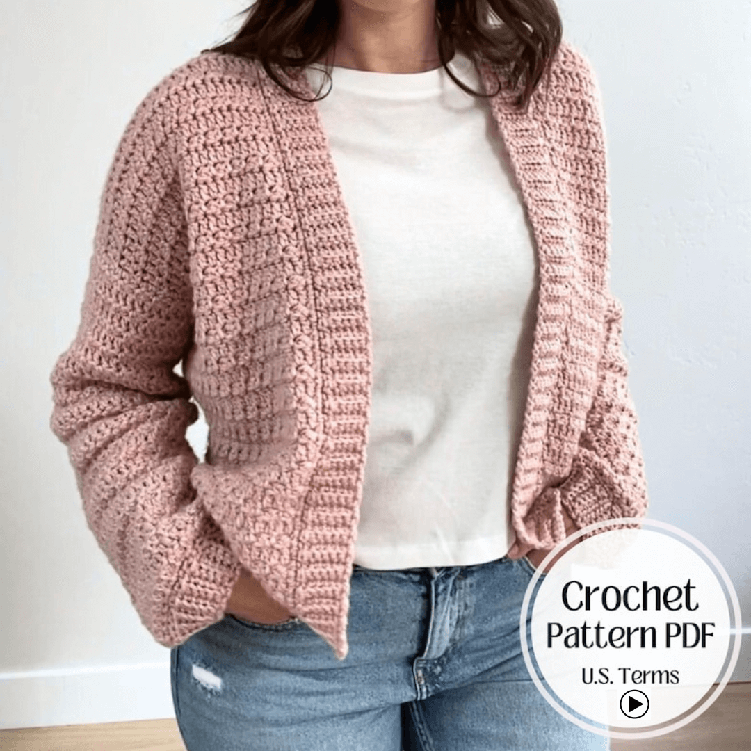 Hachy Cardigan Crochet Pattern - video tutorial