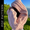 Lavender Hug cardigan crochet pattern