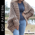 Melcy cardigan crochet pattern