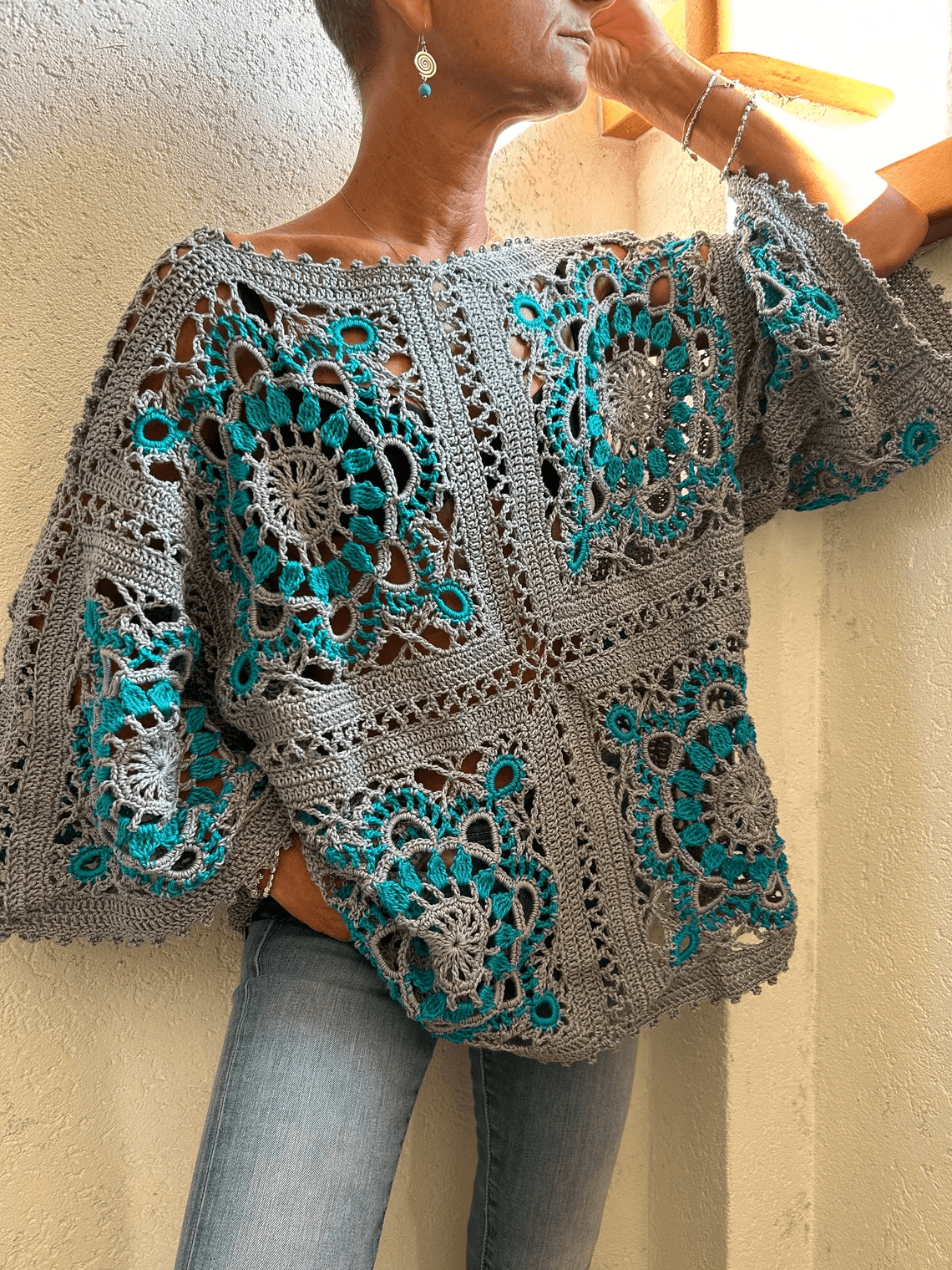 Floreva Bloom sweater crochet pattern