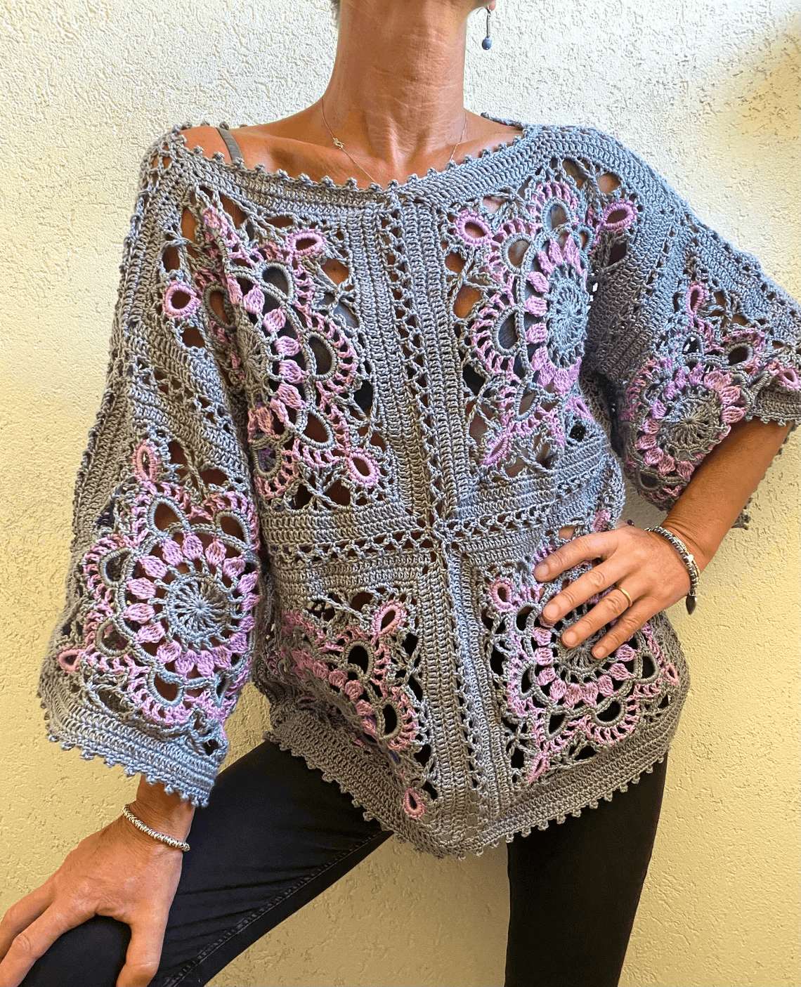 Floreva Bloom sweater crochet pattern