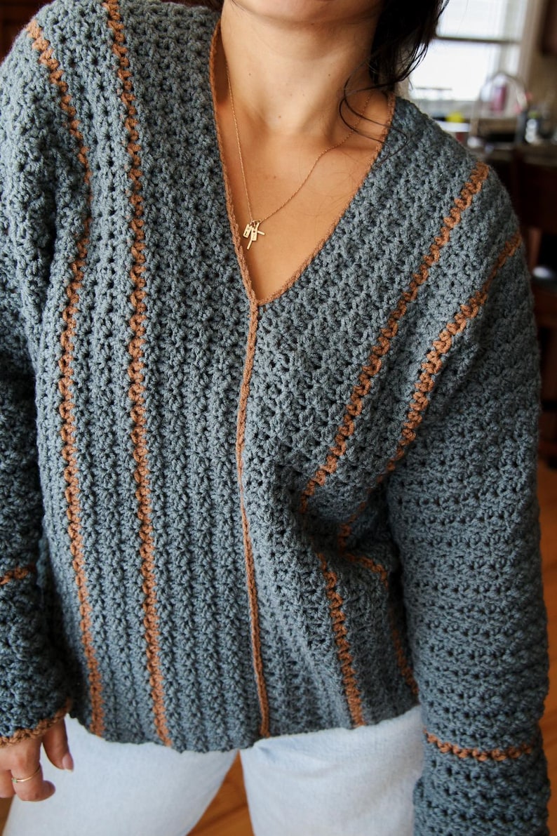 Springtide Crochet Sweater crochet pattern
