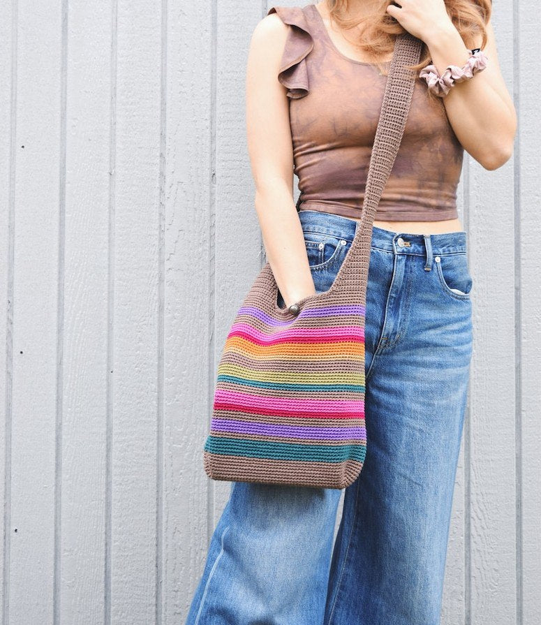 Loviry Striped bag crochet pattern
