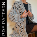 Vetrova cardigan crochet pattern